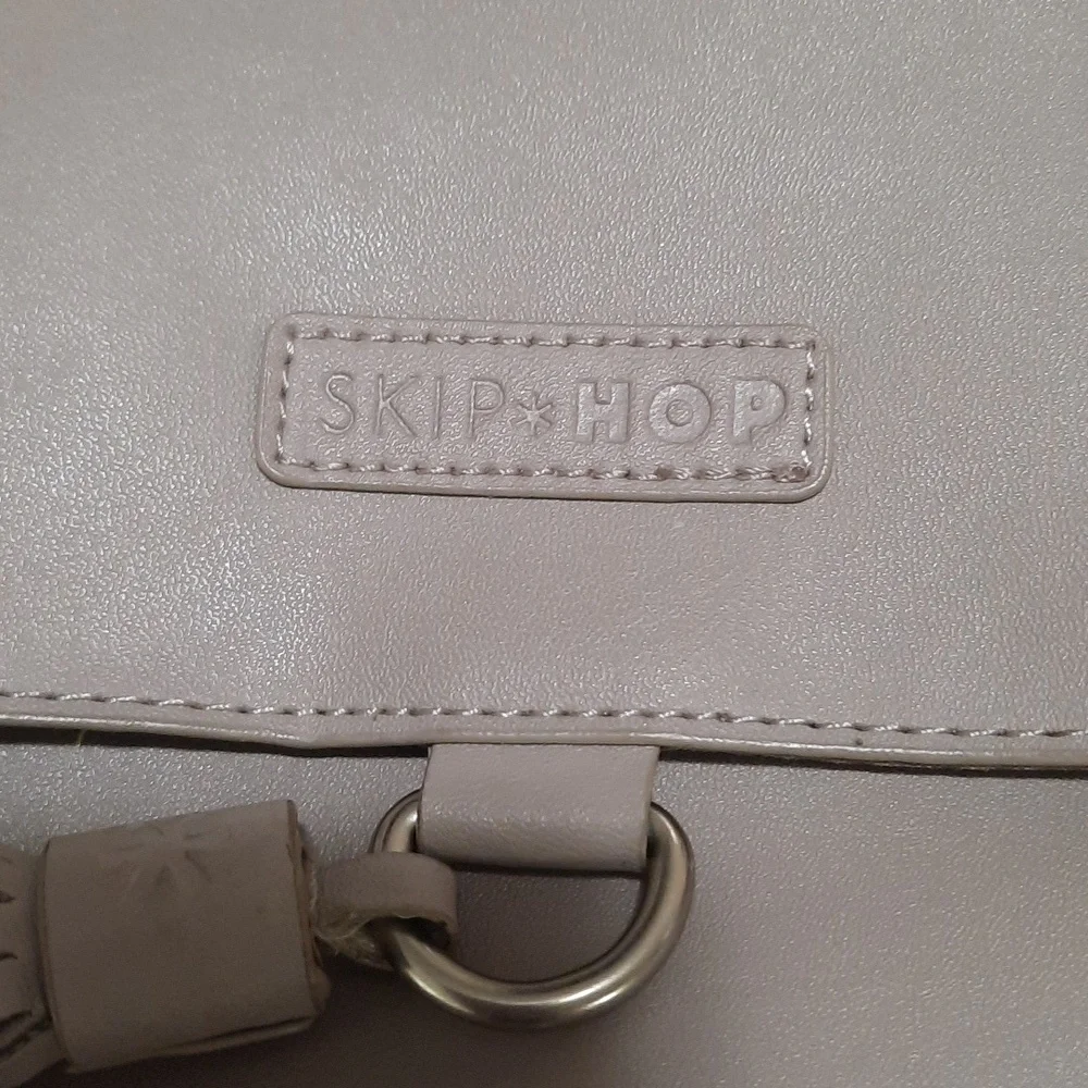Skip Hop Gray Baby Bag with Tassel